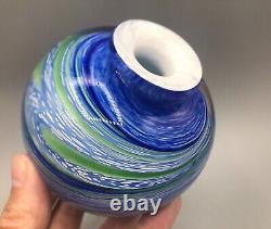 Vase en verre artistique français d'Olivier Mallemouche