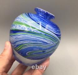 Vase en verre artistique français d'Olivier Mallemouche
