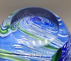 Vase en verre artistique français d'Olivier Mallemouche