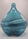 Vase En Verre Artistique Grand En Tourbillon Bleu Aqua