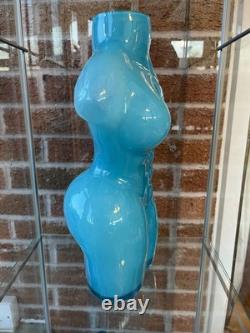 Vase en verre artistique grand torse masculin et féminin (012650VE) 40cm