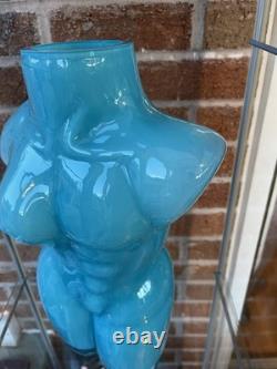 Vase en verre artistique grand torse masculin et féminin (012650VE) 40cm