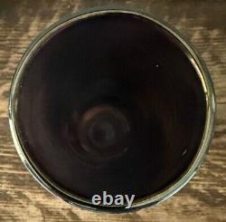 Vase en verre artistique iridescent en verre soufflé de Malte phénicienne