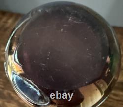 Vase en verre artistique iridescent en verre soufflé de Malte phénicienne