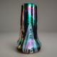 Vase En Verre Artistique Iris&eacute; &agrave; Plumes Tir&eacute;es Rindskopf, Vers 1900