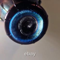 Vase en verre artistique irisé signé Vaclav Stepanek avec tiges et têtards rares