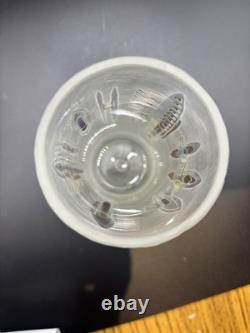 Vase en verre artistique signé Anja Isphording 1989, en verre de studio sculpté et coulé, 17 cm