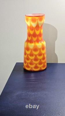 Vase en verre artistique suédois Elme Glasbruk des années 1960 par Carl-Olof Borgarp