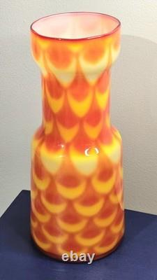 Vase en verre artistique suédois Elme Glasbruk des années 1960 par Carl-Olof Borgarp