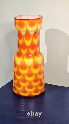 Vase en verre artistique suédois Elme Glasbruk des années 1960 par Carl-Olof Borgarp