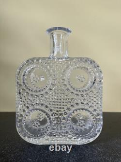 Vase en verre artistique transparent Grapponia de Nanny Still, Riihimäen Lasi, années 1960