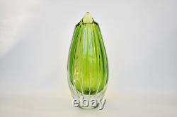 Vase en verre artistique vintage Armando Jacobino Kumela Oy Finlande