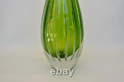 Vase en verre artistique vintage Armando Jacobino Kumela Oy Finlande