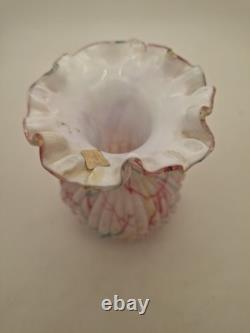 Vase en verre artistique vintage Peloton de couleur magnifique et colorée