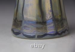 Vase en verre artistique vintage allemand Vera Walther 12 1/4 signé
