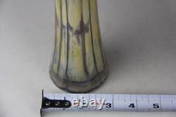Vase en verre artistique vintage allemand Vera Walther 12 1/4 signé