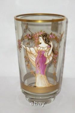 Vase en verre bohème Joska Studio Design Vase dame Art nouveau Bohême