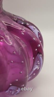 Vase en verre cerné Bullicante Barovier & Toso Murano Italie Grande Italie 1930-1950