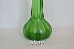 Vase en verre costolato à rayures Art Nouveau Murano N Martinuzzi Vittorio Zecchin