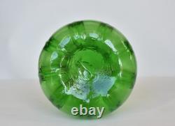 Vase en verre costolato à rayures Art Nouveau Murano N Martinuzzi Vittorio Zecchin