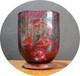 Vase En Verre Cranberry Laugharne Avec D&eacute;cor En Argent
