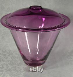 Vase en verre d'art Améthyste Jeune Constantin Grand Récipient