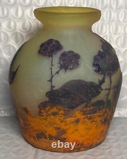 Vase en verre d'art Muller Fres Luneville 3