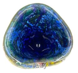 Vase en verre d'art Murano AVEM des années 1950 à éclats d'or Bizantino 'Tutti Frutti'