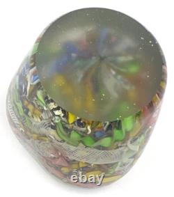 Vase en verre d'art Murano AVEM des années 1950 à éclats d'or Bizantino 'Tutti Frutti'