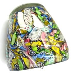 Vase en verre d'art Murano AVEM des années 1950 à éclats d'or Bizantino 'Tutti Frutti'