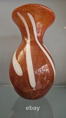 Vase en verre d'art Murano vintage