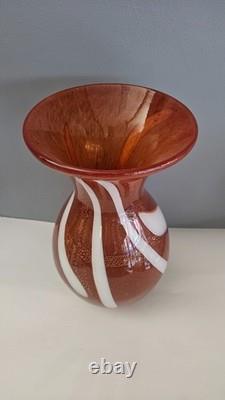 Vase en verre d'art Murano vintage