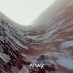 Vase en verre d'art Murano vintage marbré bordeaux de 14 cm de hauteur