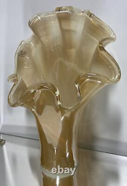 Vase en verre d'art Ruffel MURANO LG VTG