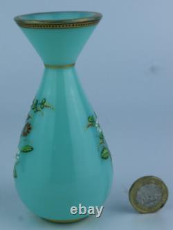 Vase en verre d'art à l'uranium Harrach/Bristol