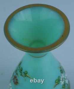 Vase en verre d'art à l'uranium Harrach/Bristol