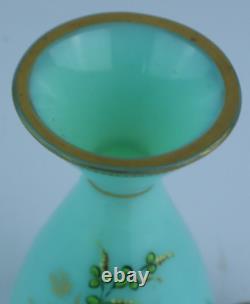 Vase en verre d'art à l'uranium Harrach/Bristol