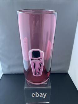 Vase en verre d'art américain Pizzichillo & Gordon Glass Studio