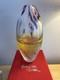 Vase En Verre D'art Anglais Braybrook Et Britten Signé Allister Malcolm