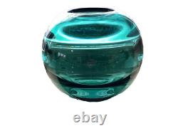 Vase en verre d'art antique suédois Orrefors d'Edward Hald