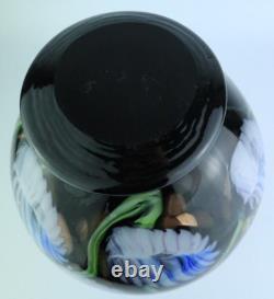 Vase en verre d'art aventurine cuivrée Murano XL