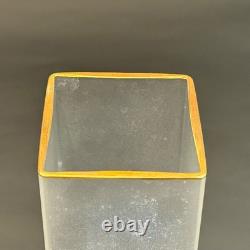 Vase en verre d’art de Jarmila Mucha Plocková signé 71/250