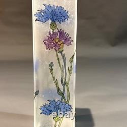 Vase en verre d’art de Jarmila Mucha Plocková signé 71/250
