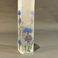 Vase en verre d’art de Jarmila Mucha Plocková signé 71/250
