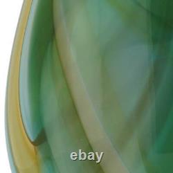 Vase en verre d'art de Murano GlassOfVenice vert marron bleu