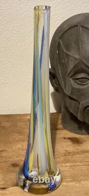 Vase en verre d'art en cristal de plomb 24% GUS KHRUSTALNY RUSSIE Pbo rare vintage Gusevsky