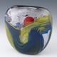 Vase En Verre D'art Français Par Pierre Marion 1991