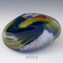 Vase en verre d'art français par Pierre Marion 1991