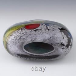 Vase en verre d'art français par Pierre Marion 1991