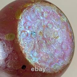 Vase en verre d'art irisé austro-bohémien Art Nouveau antique Schliersee